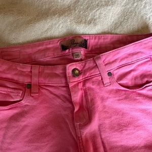 Hot pink skinny jeans